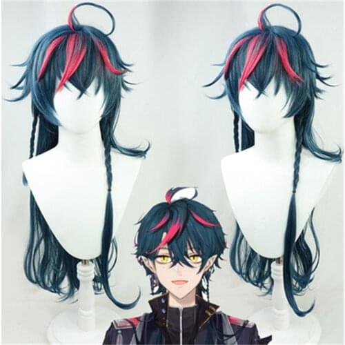 New Vtuber Youtuber Hololive Tabibito Cosplay Heat Resistant Synthetic Hair Wig Hallowen Party+ Free Wig Cap