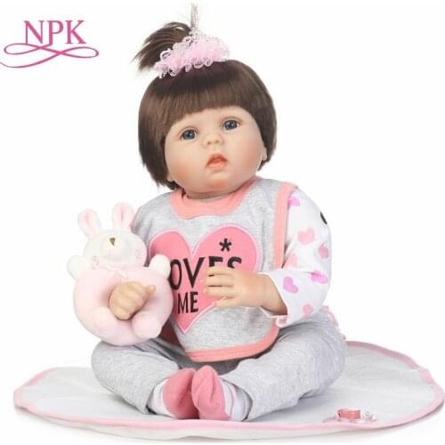 NPK Reborn Babies Realistic Silicone Reborn Dolls 22 Inch/55 cm,New Arrival Lifelike Baby Reborn Toys for Kids Birthday Gift