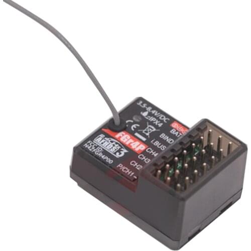Flysky FGR4 FGR4S FGR4P Single Antenna Bidirectional Receiver PPM/IBUS/PWM for Flysky FS-NB4 Remote Transmitter