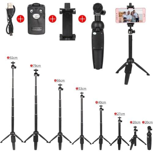 Hot Foldable Selfie Stick Mini Tripod Monopod Bluetooth Remote Controller and Camera Tripod Mount Holder Stand for Phones LN