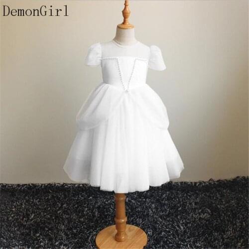 Princess Sky Blue Puffy Tulle Baby Girls Dresses Kids Birthday Party Gowns Birthday Party Dress Photo shoot