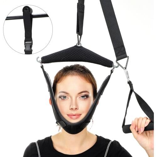 Neck Hammock Cervical Traction Belt Adjustable Chiropractic Back Head Massager Neck Back Pain Relief Relax Over Door Health Care
