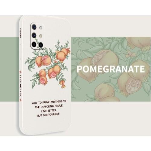 Simple Retro Side Grape Soft Shell Phone Case For Oneplus 8t 9 9pro 9r Silicone Cover