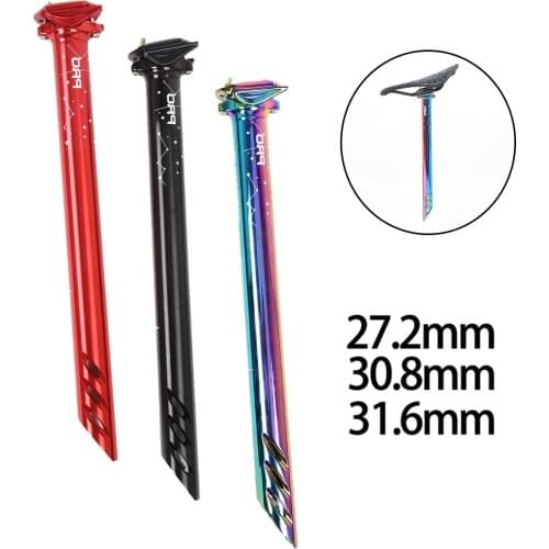 380mm Ultra-light Bicycle Seatpost 27.2/30.8/31.6mm MTB Seat Tube Rainbow Color Cycling Parts Bike Accessories
