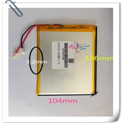 Weight 10 pcs 3.7V 4300mah 32104106 30105105 Lithium Polymer Rechargeable battery For DIY GPS Power bank Tablet PC MID DVD PAD