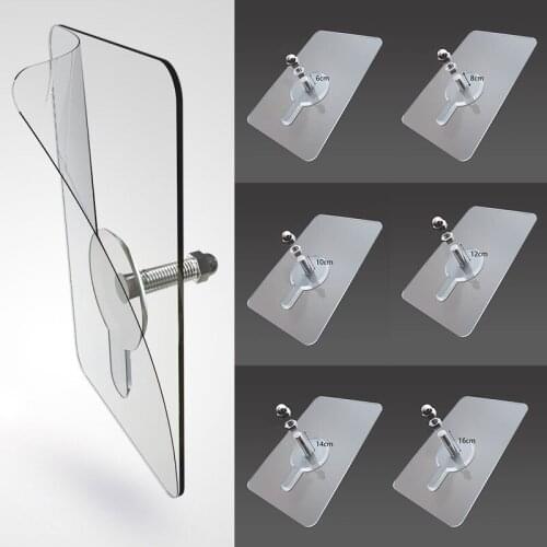 HIgh Quality Punch-free Screws Strong Self-adhesive Suction Cup Sucker Wall Hooks Hanger for Kitchen Bathroom Tools
