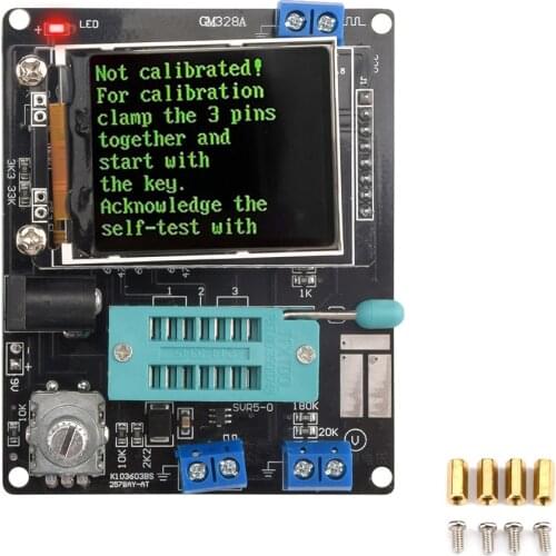 LCD GM328A GM328 Transistor Tester Diode Capacitance Voltage DC 6.8-12V Frequency Meter PWM Square Wave Signal Gener Soldering