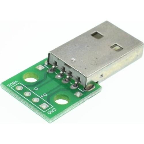 10Pcs USB to DIP Adapter Converter 4 pin for 2.54mm PCB Board Pinboard Power Supply DIY