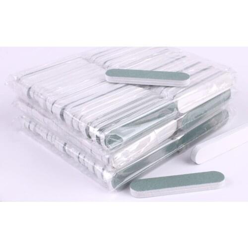 100Pcs Mini Sponge Nail Buffer 1000/4000 Double Sided Sanding Nail Art File Buffing Green/White Polishing Manicure Tools Set
