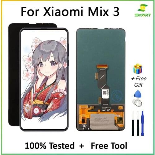 100% Test For For Xiaomi Mix 3 LCD Display Touch Screen Digitizer Assembly For Mix 3 LCD Replacement Parts + Tools