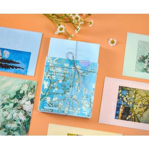 143mmx93mm wonderful painting paper postcard(1pack=30pieces)