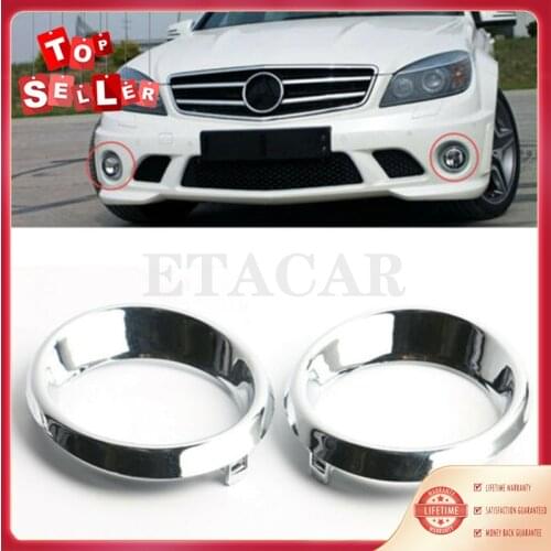 2pcs Bumper Left+Right Fog Light Bezel Ring Cover 2518850474 2518850374 Fits For Mercedes W251 R320 R350 2006 2007 2008-2010