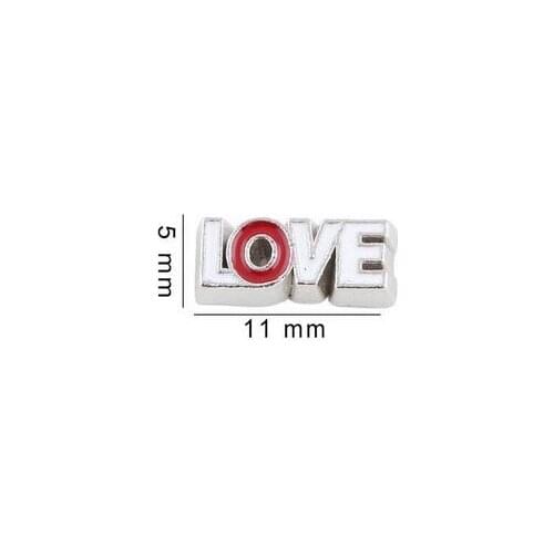 20PCS/lot Love Letter Floating Locket Charms Fit For Magnetic Memory Floating Locket Jewelrys Making