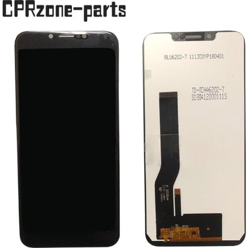 6.0" Black For Blu Studio Mega 2018 S910Q LCD display with touch screen digitizer sensor panel assembly
