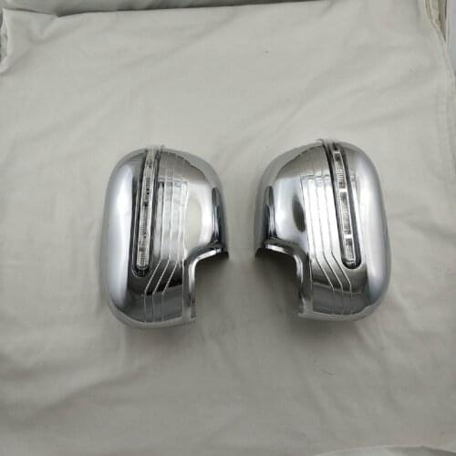 ABS Chrome Plated Rearview Mirror Cover with Light For NAVARA NP300 Rear View Mirror Cover