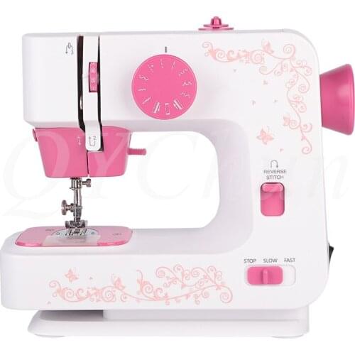 Household electric desktop sewing machine multifunctional sewing tool machine cover stitch sewing adjustable speed 100V-240V