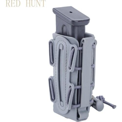 New Arrival 9mm Molle Pistol Mag Military Magazine Pouch Holster with Belt Clip Soft Shell mag pouch Fastmag Molle Pouch