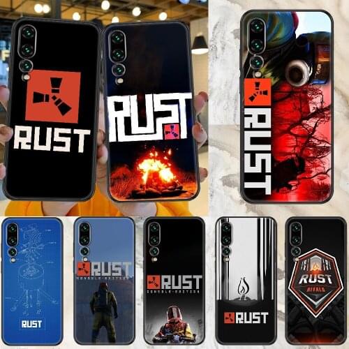 RUST Game Phone case For Huawei P Mate P10 P20 P30 P40 10 20 Smart Z Pro Lite 2019 black silicone funda trend Etui painting