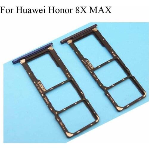 For Huawei Honor 8X Max 8 X Max 7.12inch New Original Sim Card Holder Tray Card Slot For Huawei Honor 8XMax Sim Card Holder