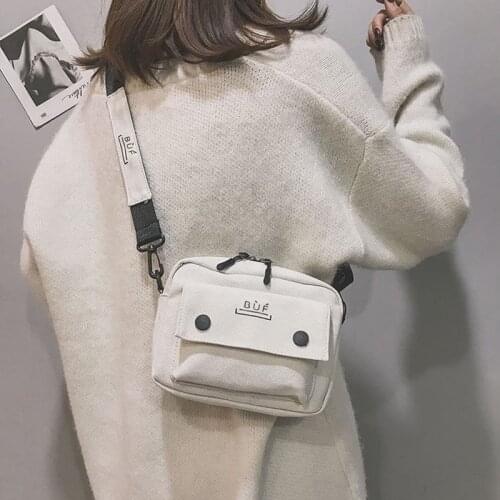 Canvas Shoulder Bag Fashion Women Bag Casual Mini Square Messenger bag Shopping Handbag Tote Bag Girl Student Bag Wallet Bag