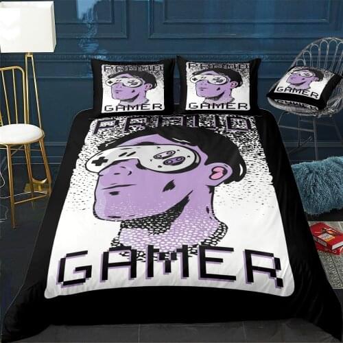 Gaming Proud Gamer Gift Duvet Cover Twin/Queen/King Size Luxury Comforter Bedding Set With Pillowcase Home Bed Decora