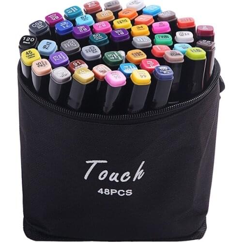 Sketching markers sets 24 PCs, 36 PCs, 48 PCs, 60 PCs and 80 pcs markers for artists sketch markers with two tips