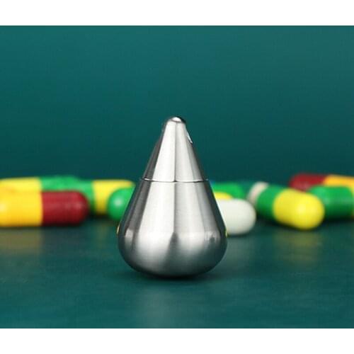 Mini Sealed Storage Pill Box Medicine Tablet Container Organizer Pure Titanium Waterproof Outdoor Traval First-Aid Pill Case