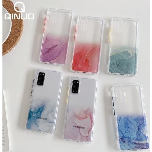 Marble Clear TPU Case For Samsung Galaxy S20 FE S21 Plus Note 20 S 21 Ultra A11 A21S 2020 A51 A31 Transparent Candy Cover Woman
