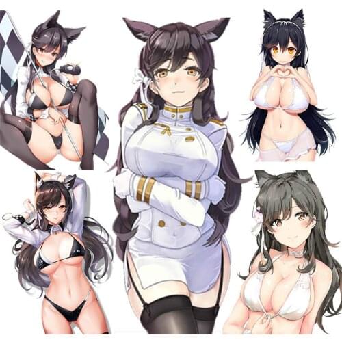 Hentai Waifu Anime Atago Azur Lane Sexy Girl Car Stickers Motorcycle Sticker Auto Accessories Vinyl Waterproof PVC Apply To Car