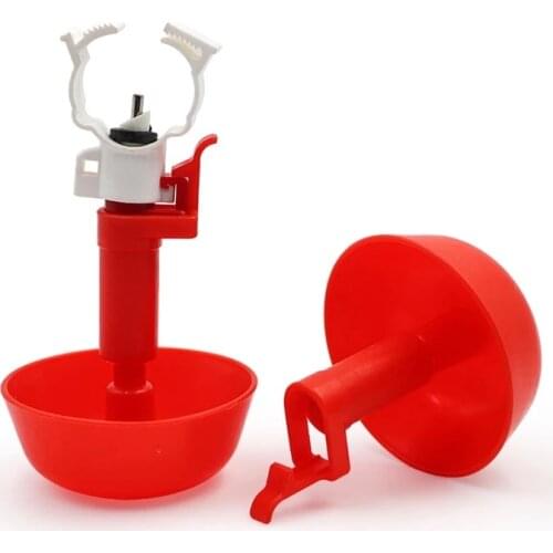 10 Sets Hanging Cup chicken Drinker 25mm Water Pipe Poultry Water Drinking Supplies Universal Drinking Cup for Chicks Birds
