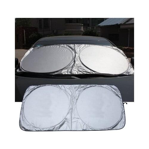 Durable Windshield Sunshade Block Cover Protector SUV Vehicle Front Window Silver Solar Protection Truck Auto Sun Visor