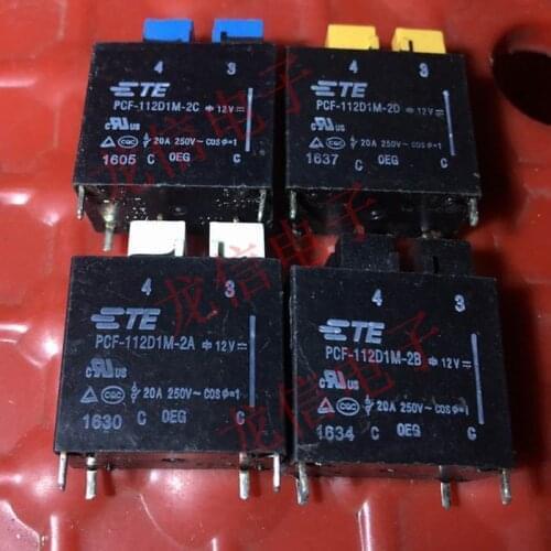 PCF-112D1M-2A/-2B/-2C/-2D 12VDC 102F PCF-12V-20A Relay