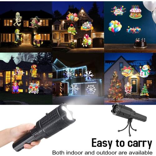 12 Pattern Christmas Led Projector Light Laser Projection Outdoor Waterproof Christmas Holographic Projector Home Party Decor