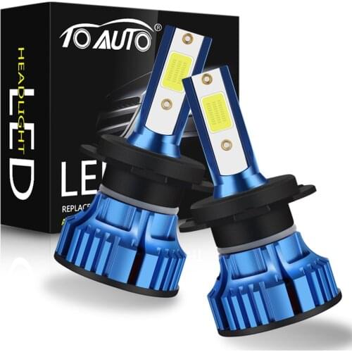 2pcs H4 LED H7 H11 H8 HB4 9006 H1 H3 9005 HB3 Auto Car Headlight Bulbs COB 12000LM Led Bulbs Canbus DC 12V 6000K Auto Lamps