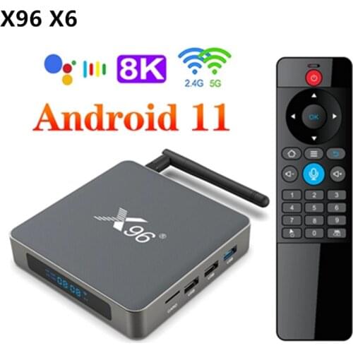X96 X6 TV Box Android 11 8GB RAM 128GB RK3566 soporte 4K 2T2R MIMO Dual Wifi 1000M 4G 32GB 64 reproductor multimedia GB TVBOX co