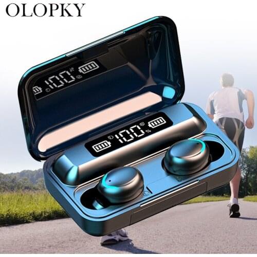 TWS 2200mAh Powerbank 5.0 Earphone Headphones Waterproof Bluetooth Headsets LED Power Display Wireless Headphones Touch Control