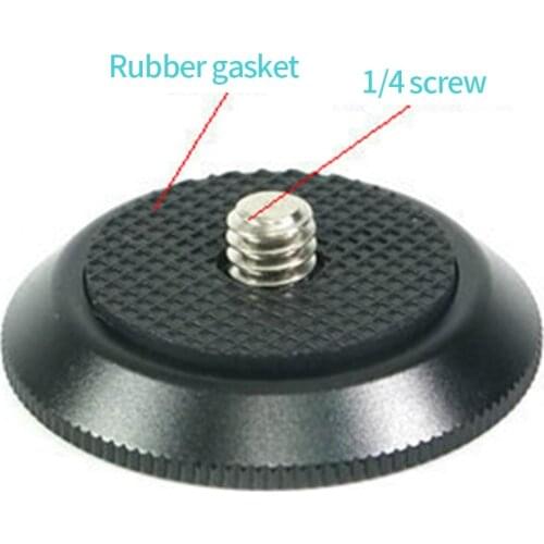 BGNing Aluminum Alloy Universal Round Quick Release Plate with 1/4 Screw for SLR Camera Tripod Camera Photo Studio Accessories