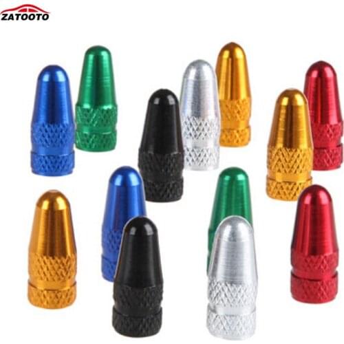 ZATOOTO ( 100 pieces/lot ) Wholesale Aluminum alloy bullet design car/ Bicycle Tire Wheel Presta Valve FV Cap Sclaverand Valve
