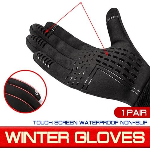 Unsex Winter Outdoor Sports Warm Gloves Touch Screen Waterproof Non-slip Ski Snow Riding Car Auto Motorcycle Glove