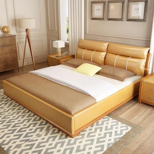 1.8m Double Bed Tatami Room Master Bed Bedrooms Simple Modern Bed #CE-101