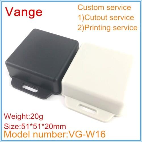 2pcs/lot small wall-mounted junction box 51*51*20mm ABS plastic mould shell enclosure for electrical module device