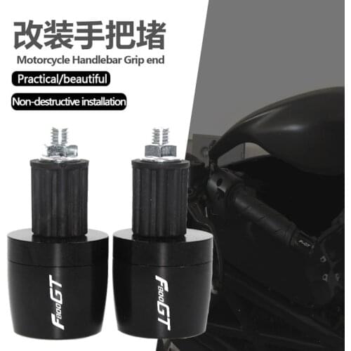CNC Motorcycle Accessories 7/8" 22MM Handlebar Hand Grips Handle Bar End Cap For BMW F800GT F 800 GT 2013 2014 2015 2016