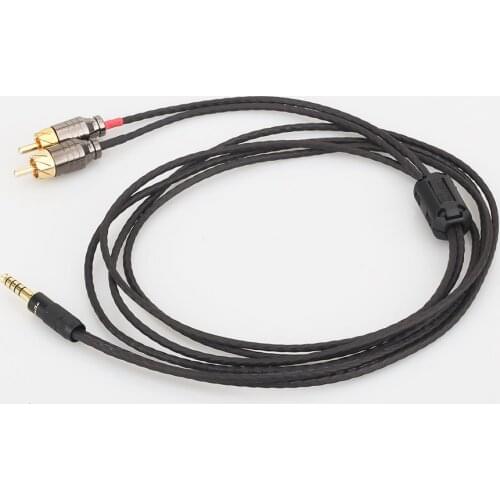 Audiocrast High Quality 2.5mm/4.4mm Balanced Male to 2 RCA Male Cable for Digital Audio Player NW-WM1Z/A WM1A