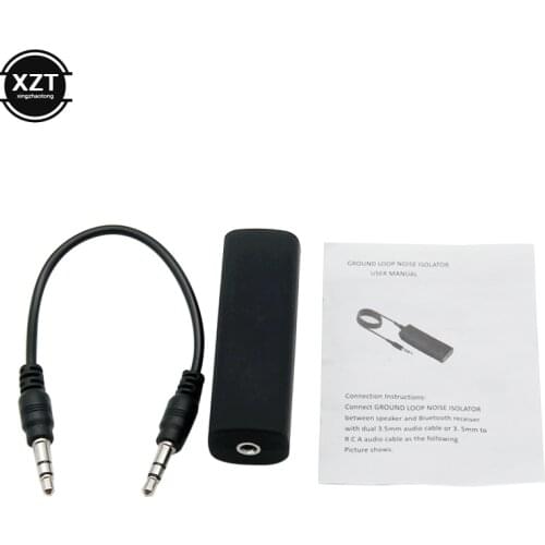 For Car 3.5mm Audio Cable Anti-interference Ground Loop Noise Isolator Cancelling Reducer Filter Killer Audio Home Stereo System