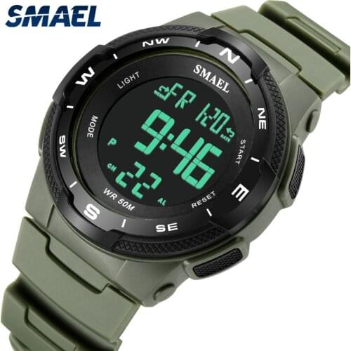 Men Watch Waterproof SMAEL reloj Digital Led Alarm Clock For Male Stopwatch montre homme 1362B Sport Wristwatch Digital Watches