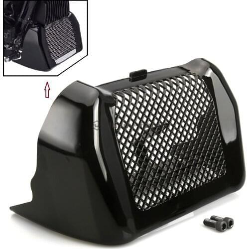 Black Oil Cooler Cover Case Radiator Guard For Harley Touring Street Glide FLHX Special FLHXS Road Glide FLTRX 2017-2018