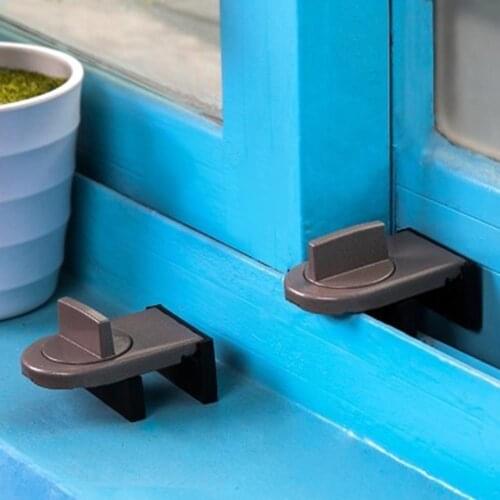 Sliding Sash Stopper Cabinet Locks Straps Doors Security Anti-theft Lock Window Sliding Door Baby Kids Child Safety Doors Lock