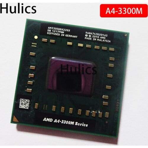 Hulics AMD A4-3300M A4 3300M AM3300DDX23GX Processor 2MB L2 Cache 1.90 GHz Socket FS1 PGA722 35W Laptop CPU