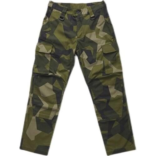 Geometric camouflage tactical pants mens outdoor trousers summer overalls army fan pants