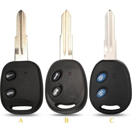 Kutery 2 Buttons Replacement Remote Car Key Shell Case Fob For Chevrolet Lechi Spark Epica Lova Sail